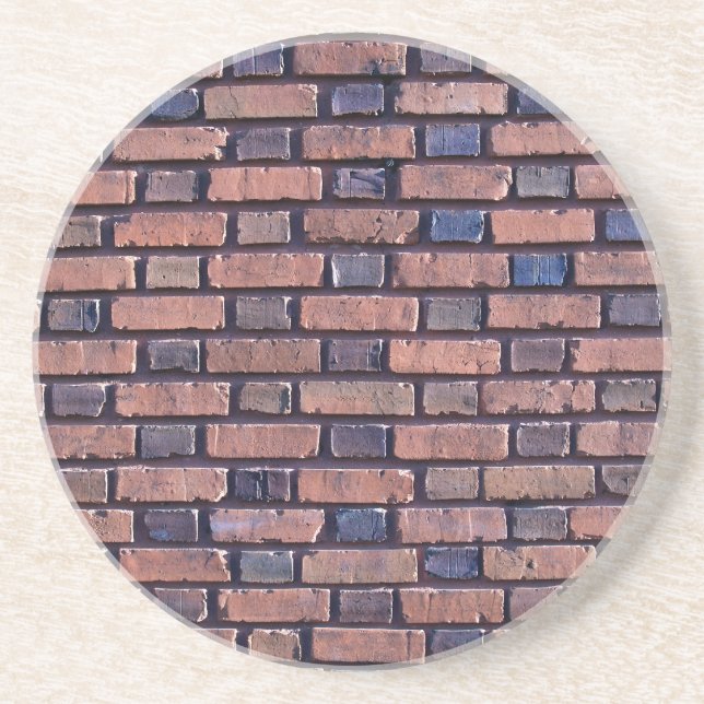 Brick, Rock, Stone Series - Red Brick Untersetzer (Vorne)