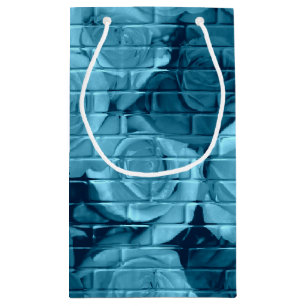 Brick-Rose 01 Light Blue-Small-Geschenktasche Kleine Geschenktüte