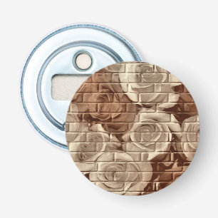 Brick-Rose 13 Braun-Round-Flasche-Opener Flaschenöffner