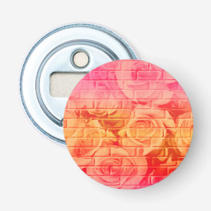 Brick-Rose 17 Pink Lemonade-Round Bottle Opener Flaschenöffner