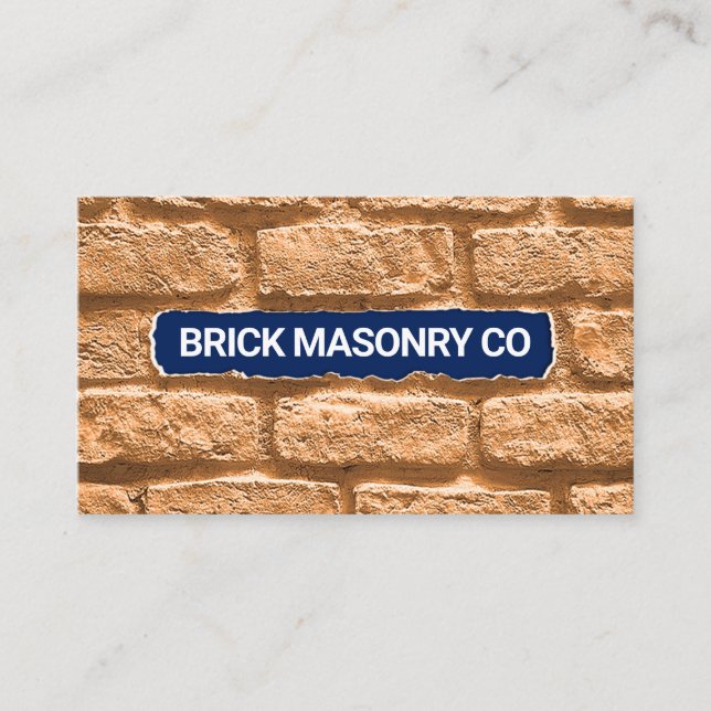 Brick Stone Wall Masonry Visitenkarte (Vorderseite)