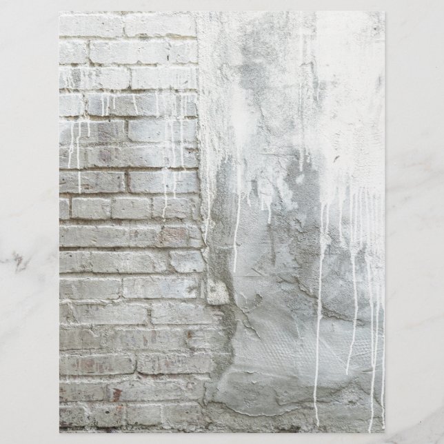 Brick Texture White Paint Driving Grunge (Vorderseite)