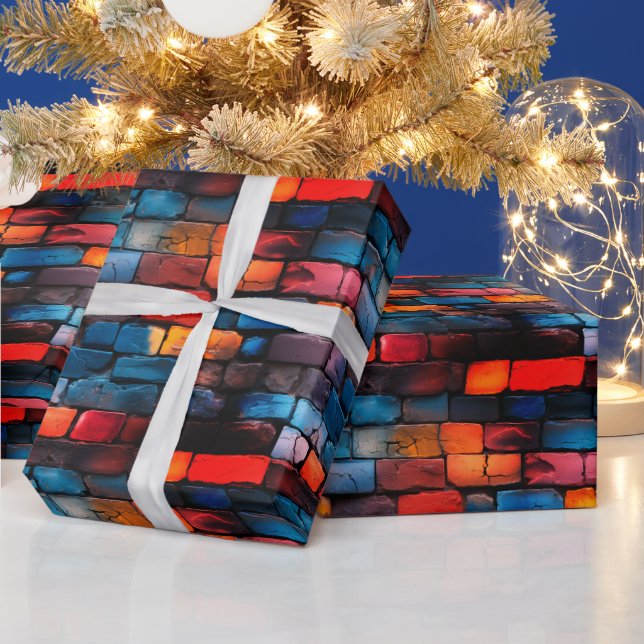 Brick Wall Art Geschenkpapier (Feiertage)