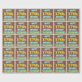 Brick Wall Graffiti Inspiriert 17. Geburtstag + Na Geschenkpapier