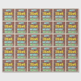 Brick Wall Graffiti Inspiriert 31. Geburtstag + Na Geschenkpapier