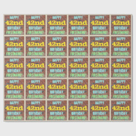Brick Wall Graffiti Inspiriert 42. Geburtstag + Na Geschenkpapier