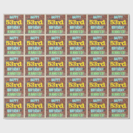 Brick Wall Graffiti Inspiriert 53. Geburtstag + Na Geschenkpapier