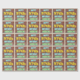 Brick Wall Graffiti Inspiriert 57. Geburtstag + Na Geschenkpapier