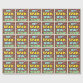 Brick Wall Graffiti Inspiriert 95. Geburtstag + Na Geschenkpapier