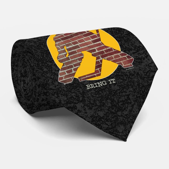 Brick Wall Hockey Goalie Krawatte (Gerollt)