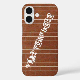 Brick Wall iPhone Case mit benutzerdefiniertem Tex