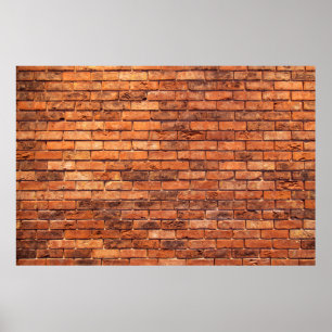 Brick wall red structure masonry poster