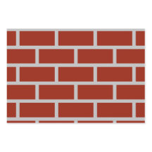 Brick Wrapping Paper (Brick Red & Gray)