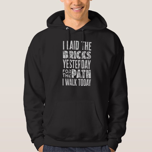 Bricklayer Bricklay Brick Mason Zitat Hoodie (Vorderseite)