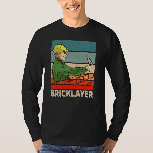 Bricklayer Bricklay Mason Brick 1 T-Shirt (Vorderseite)