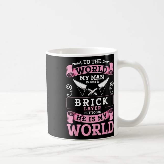 Bricklayer Layer Gewerkschaft Bricklayer Girlfrien Kaffeetasse (Rechts)