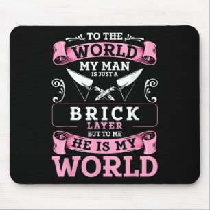 Bricklayer Layer Gewerkschaft Bricklayer Girlfrien Mousepad