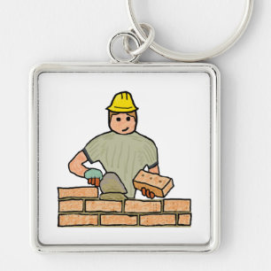 Bricklayer Schlüsselanhänger
