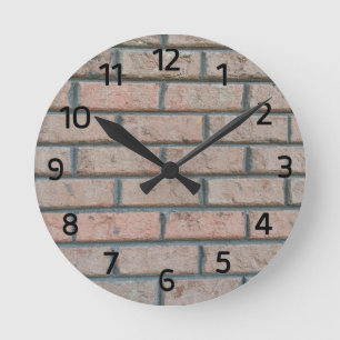 Bricks 2 runde wanduhr