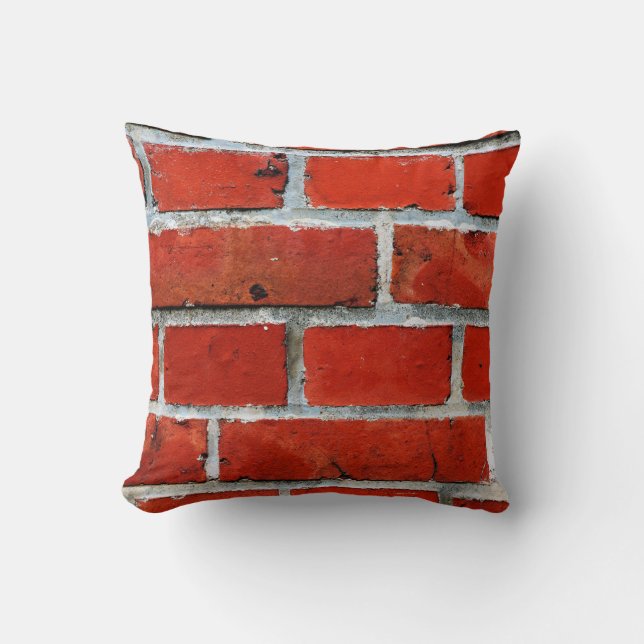 Bricks wall red bricks brick wall kissen (Vorderseite)