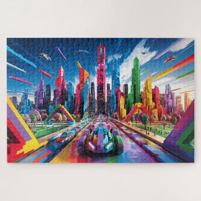 Bricktopie: Futuristisches Stadtbild3 (Horizontal)