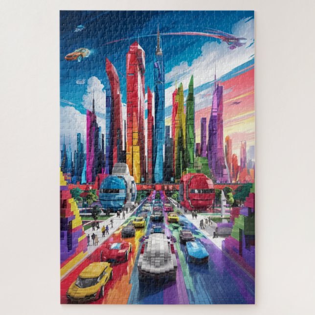 Bricktopie: Futuristisches Stadtbild5 (Vertikal)