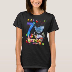 Brid Kids 7 Year Old Brid Birthday Girl Niedlich B T-Shirt