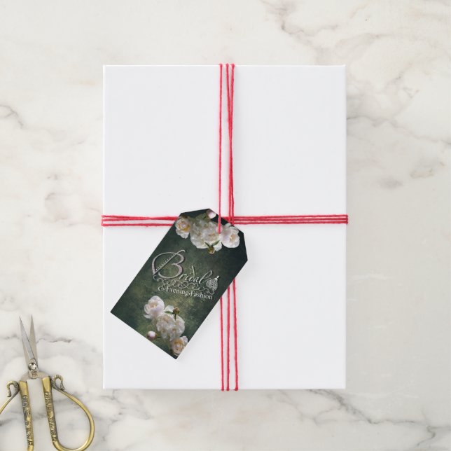 BRIDAL & ABEND FASHION - Geschenktafel Geschenkanhänger (Mit Garn)
