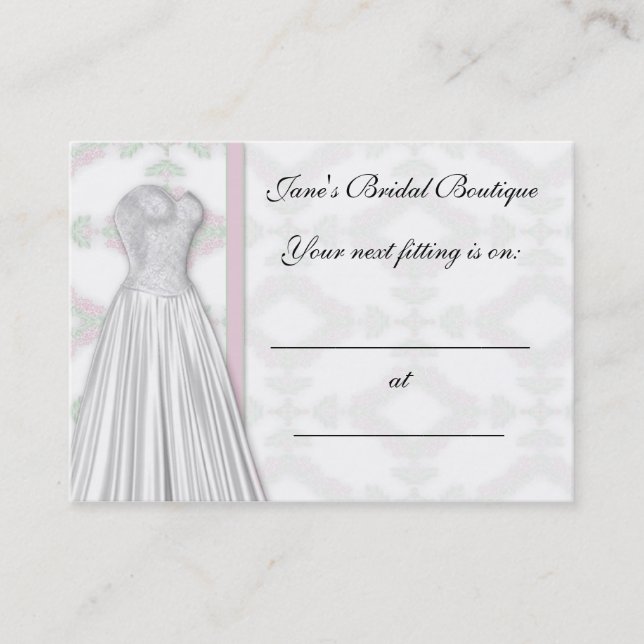 Bridal Appointment Card Terminkarte (Vorderseite)