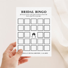 Bridal Bingo Card Einladung