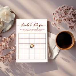Bridal Bingo Coffee Brautparty Game Card Einladung