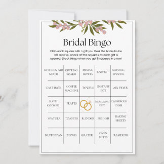 Bridal Bingo Einladung