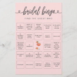 Bridal Bingo Finden Sie das Gast-Brautparty-Spiel