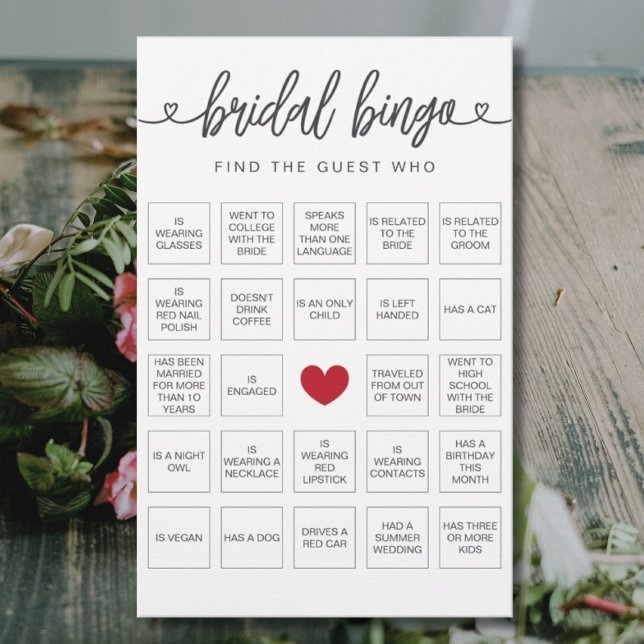 Bridal Bingo Finden Sie das Gast-Brautparty-Spiel (Von Creator hochgeladen)