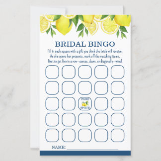 Bridal Bingo Lemon Brautparty Game