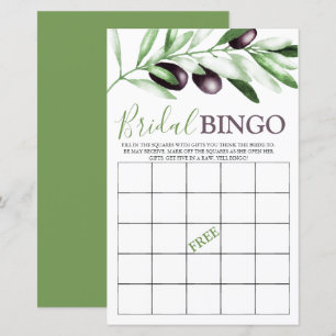 Bridal Bingo Olive Branch Brautparty Game