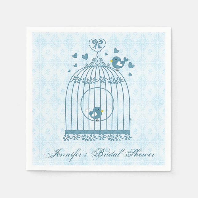 Bridal Bird Cage Serviette (Vorderseite)