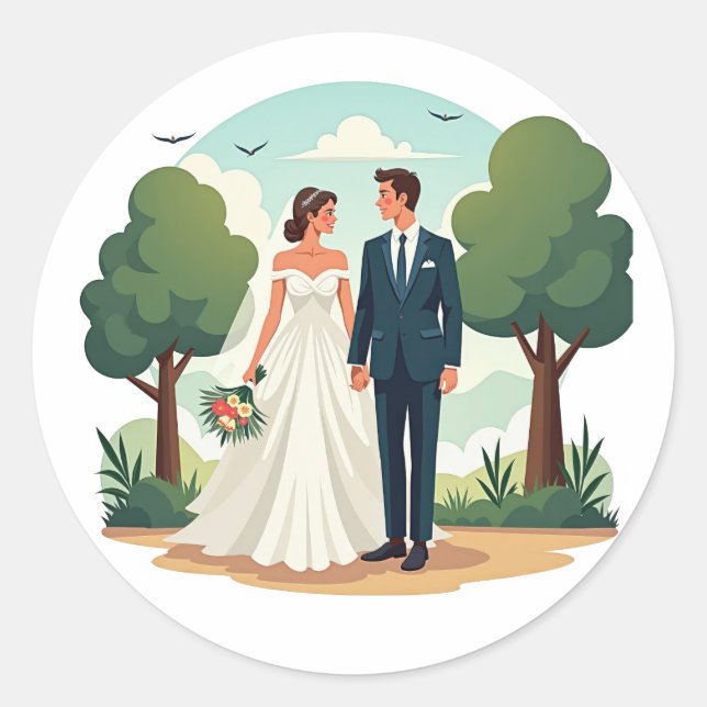 Bridal Bliss Aufkleber Pack (Vorderseite)