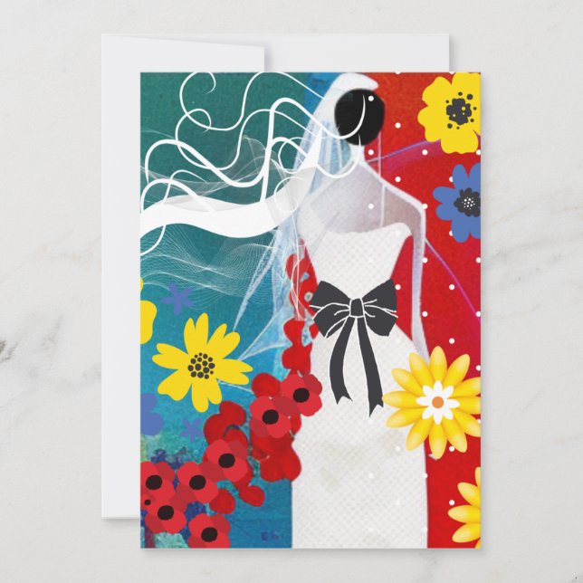 Bridal Bliss Feiertagskarte (Vorderseite)