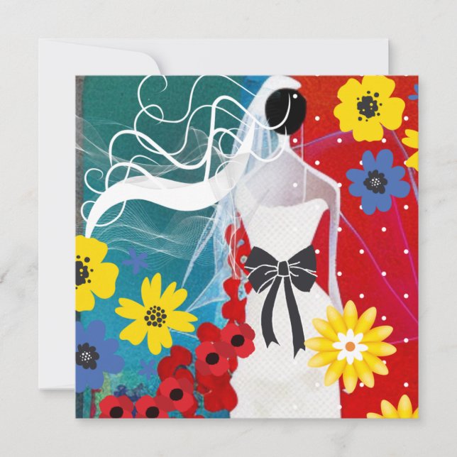 Bridal Bliss Feiertagskarte (Vorderseite)