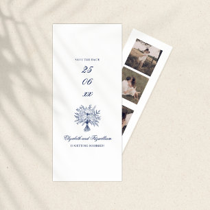 Bridal Bouquet Sketch Folded Lesezeichen Holder Save The Date