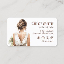 Bridal Bridal-Friseurin Wedding Pro Visitenkarte