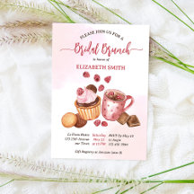Bridal Brunch Schokoladenkaffee Beeren