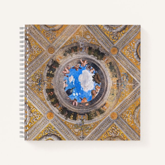 Bridal Chamber, Decke von Andrea Mantegna Notizbuch (Vorderseite)