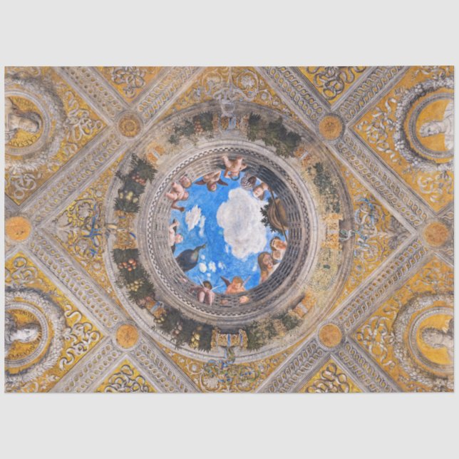 Bridal Chamber, Decke von Andrea Mantegna Seidenpapier (Vorderseite)