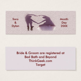 Bridal Couple Silhouette Herz Sand Registrierungsk