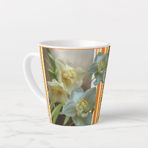Bridal Crown Daffodils Design Latte Tasse