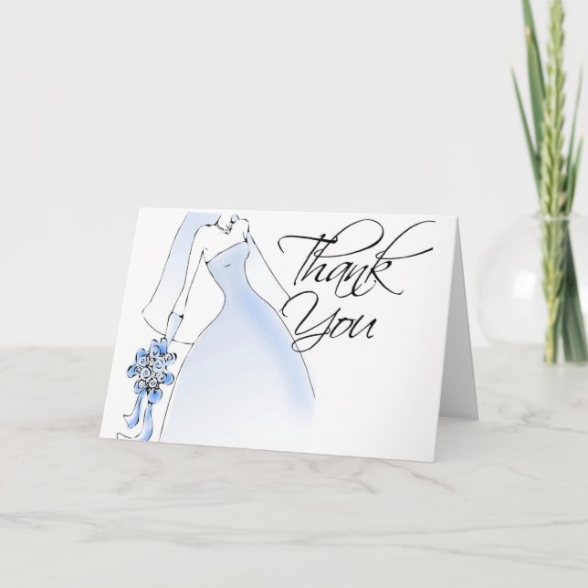 Bridal danke Ihnen Karten (Vorderseite)
