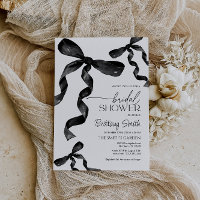 Bridal Dusche Einladung mit schwarzen Bögen