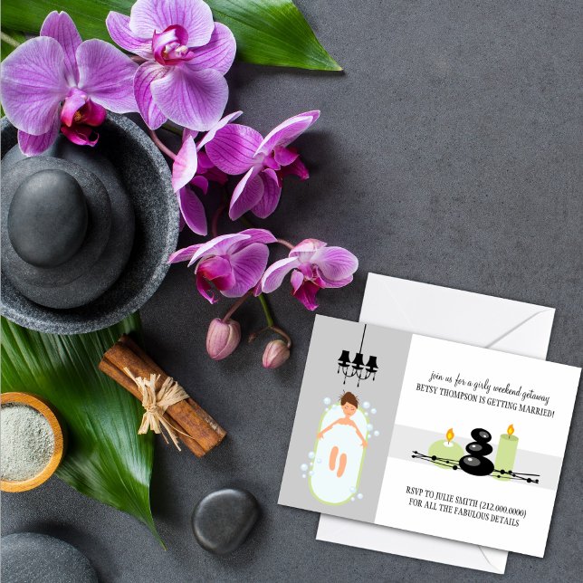 Bridal Dusche Einladung oder Wellness-Center Weeke (Von Creator hochgeladen)